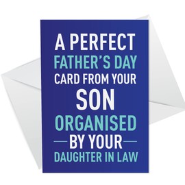 RED OCEAN Funny Fathers Day Card From Son Bought By Daughter In Law Hilarious Card For Dad