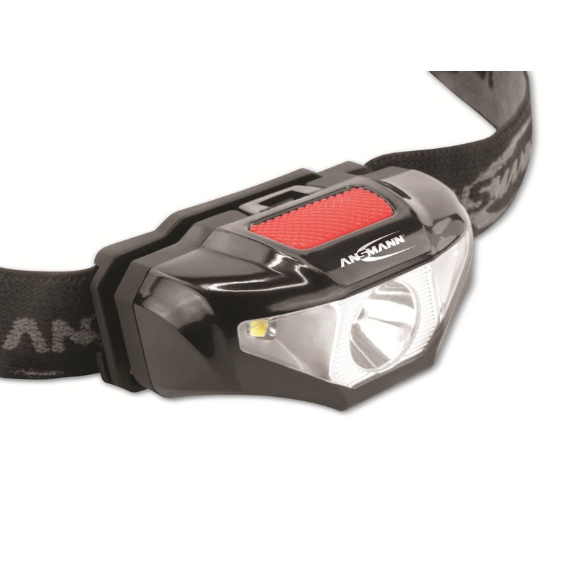 ANSMANN LED Headlamp HD70B with 65 Lumens, IP44 Splash Protection,