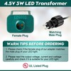Enhon 4.5V 3W LED Power Supply, TS-3W4.5V UL Listed LED