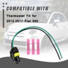 9012 3-Wire Halogen Bulb Connector Pigtail Fit for 2012-2017 Fiat