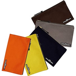 5 Pack - Canvas Tool Bags, Heavy Duty 16 oz. Multi-Purpose Tote Bag with Dependable Metal Zippers. Organize Smarter & More Efficiently with Durable Storage, 12.5” x 7” Pouch, For Men, Women, Kids