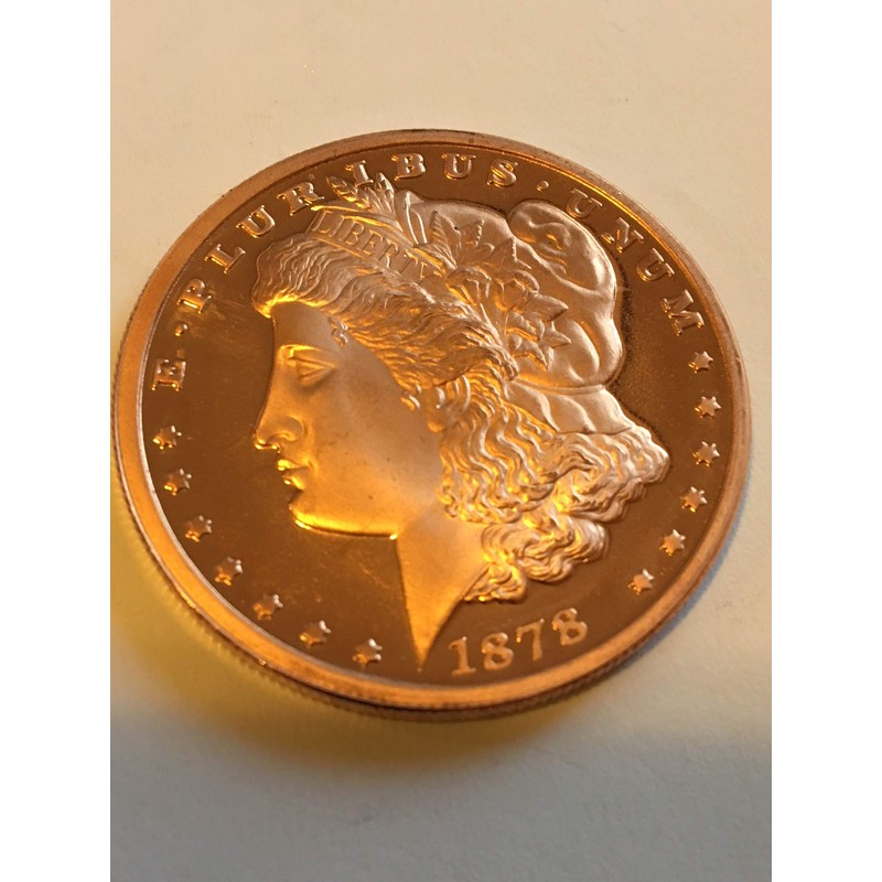 Twenty 1 OZ. Morgan .999 Fine Copper Bullion Art Rounds