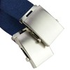 UPGRADE 3STYLE Military Style Sliding Buckle Belt, Pack2-Blue