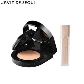JAVIN DE SEOUL Wink Cushion Glow + Eye Shimmer Light Set 2items, Cushion#$%Eye Shimmer:19 Sheer Pale-05 Sunset Mauve