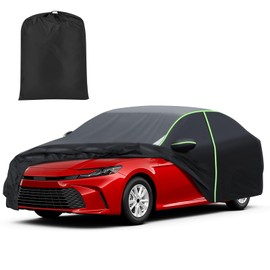 Mixsuper Liner Mixsuper Liner Car Cover for Toyota Camry 1987-2025, Waterproof Car Cover Accessories for Camry with Zipper Door, Windproof Straps, Reflective Strips, Anti-UV, All Weather