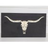 Knotty Oar Wood Shop Longhorn Skull Hidden Gun Storage Safe