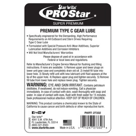 STAR BRITE Premium Type C Lower Unit Gear Lube - 32 OZ (027332)