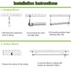 hykolity 4 Pack 4FT LED Shop Light, Linkable Utility Shop