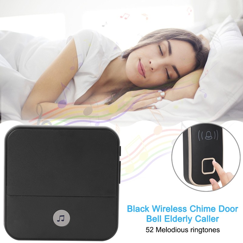 110db Wireless Chime Bell 300M Remote Doorbell Elderly Deaf Caller