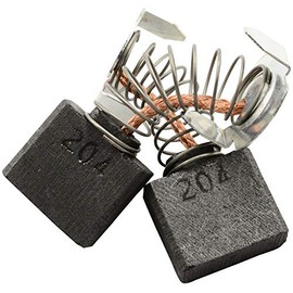 Buildalot Carbon Brushes compatible with Makita HM1304B Powertools - With Automatic Stop, Spring, Cable and Connector - Replaces 191953-5, 191957-7, CB-203 & CB-204