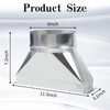 6''Diameter Galvanized Transition, 3-1/4" x 10" x 6'' Rectangular to
