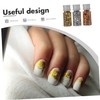 NUOBESTY Nail Art Foil Flakes Gold Foil Decorations DIY Nails