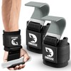 DMoose Fitness Weight Lifting Hooks (Pair) for Deadlifts, Pull Ups,