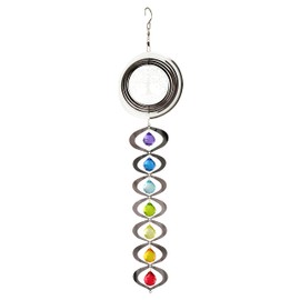 Red Carpet Studios Long Spiral Chakra Spinner, Mirrored Tree of Life