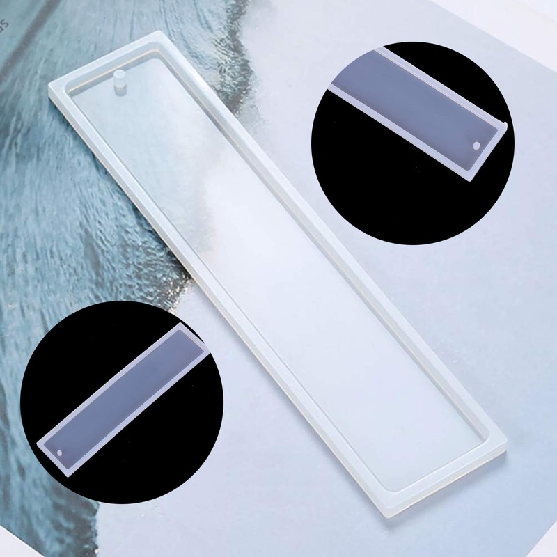8 Pack Bookmark Resin Mold Set Rectangle Silicone Bookmark Mold