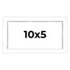10x5 Shadow Box White Contemporary Frame - Interior Size 10x5