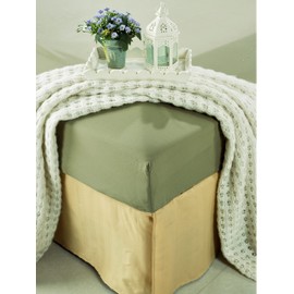 Mocassi King Fitted Sheet - Deep Pocket Cooling Sheets up to 16 inch - Hotel Luxury 1800 Premier - Softest Sheets - Wrinkle Resistant - 1 Single Bottom Fitted Sheet, King, Sage Green