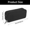 Gunwon 1 Pcs Black Stationery Pencil Case Bag,Large Pencil Cases