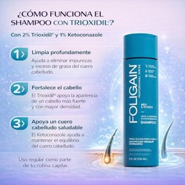 FOLIGAIN pack 2 Shampoo Advance con biotina 236ml C/U