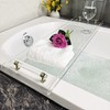 42" Gold Handle transaprent Bathtub Caddy for Luxury Bathroom