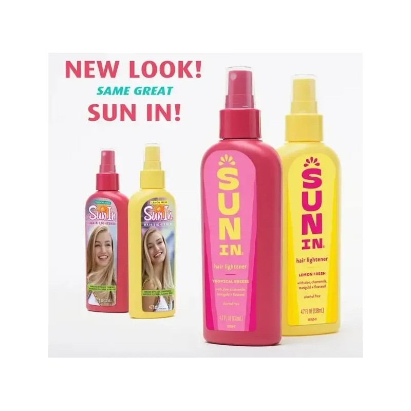 Aclarador De Cabello Sun in, Limón, 4.7 Onzas De Sun-in