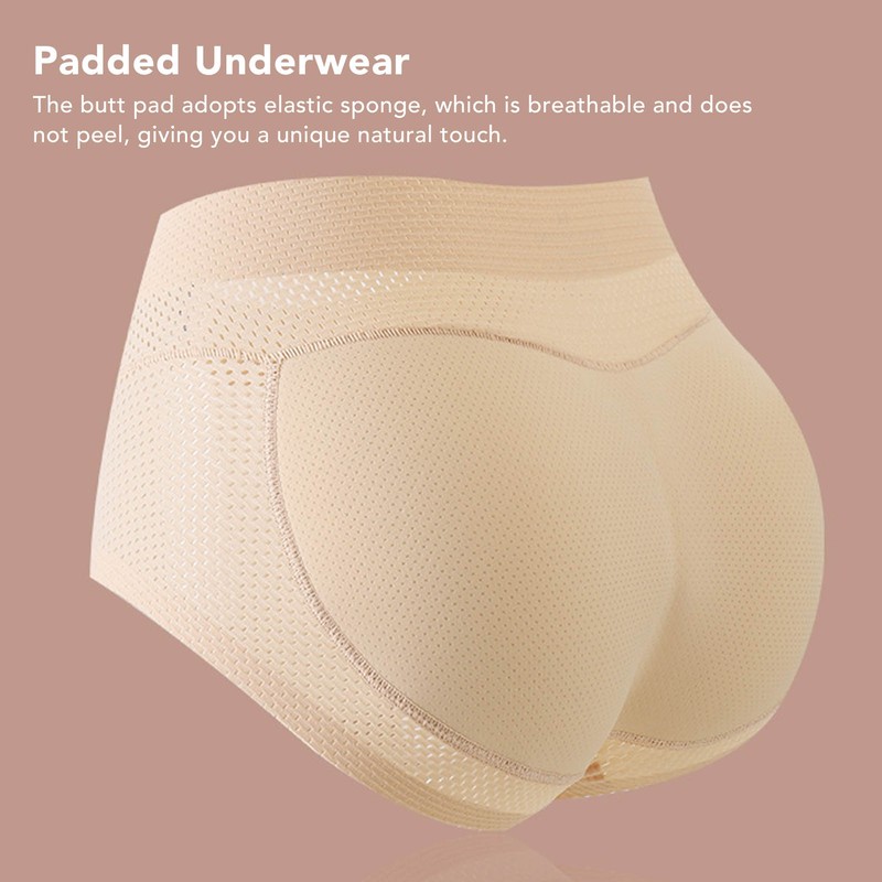 Padded Underwear Body Curve Shaping Butt Lift Panties Breathable Thin