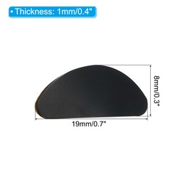 PATIKIL Eyeglass Nose Pads, 20 Pair Soft Silicone Adhesive Glasses Nose Pad Air Chamber Eyeglasses Pads Anti-Slip for Plastic Frames, Black