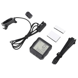 Multi Function Waterproof Bicycle Odometer Bike Computer(Black Shell Blue Backlight)