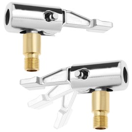 Devenirriche 2 Stück Auto Luftpumpen Clip, Autoventil Adapter, Autoventil Hebelstecker Air Chuck, Auto ReifenfüLler Clip, Tragbarer Reifenluftfutter Ventil Anschluss für Auto Fahrrad Reifenfüller