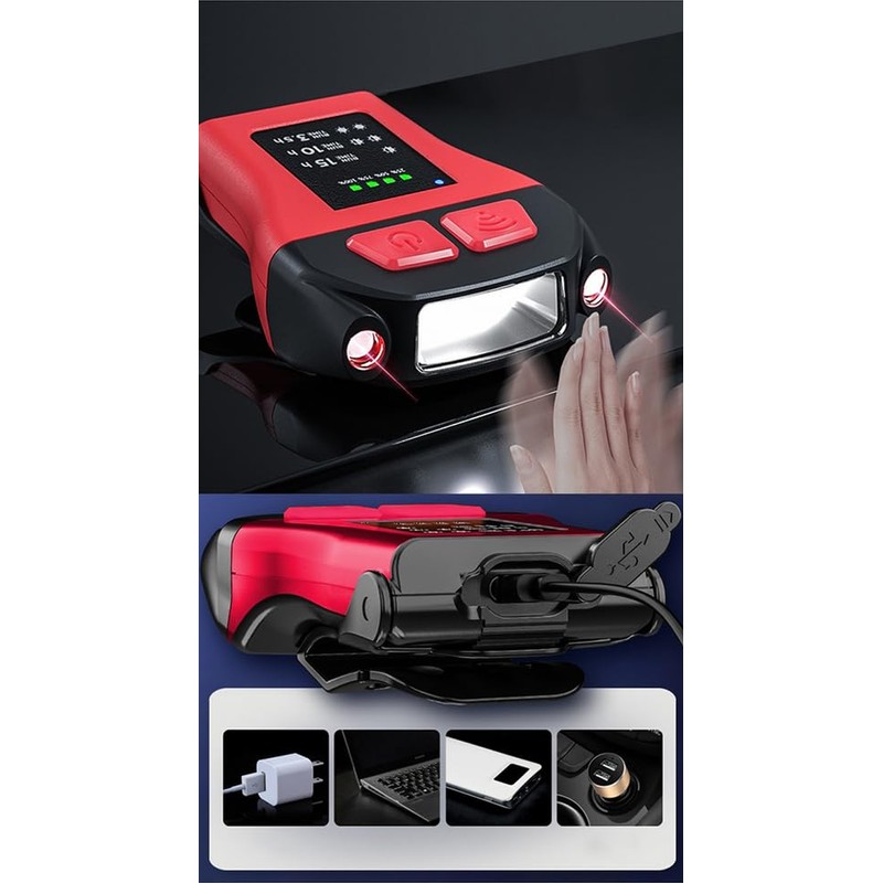 AceSoft Upgraded Headlamp Clip on Hat Cap Light LED Motion