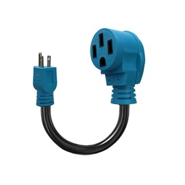 Connecticut Electric 50A to 15A RV Dogbone Adapter | NEMA 14-50R to NEMA 5-15P | Heavy Duty RV Adapter