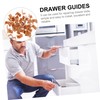 LIFKOME 40Pcs Shape Plastic Drawer Stoppers Durable Drawer Glides for