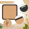 BENECREAT Pin Board Square Cork Board, 2cm Thick Bulletin Display