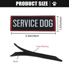 MBOTIROSA Service Dog Fabric Applique Patch Embroidered Weatherproof 35 x 157 Inch