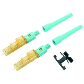 Panduit FLCDMCXAQY Multi-Mode Fiber Optic Connector, Aqua
