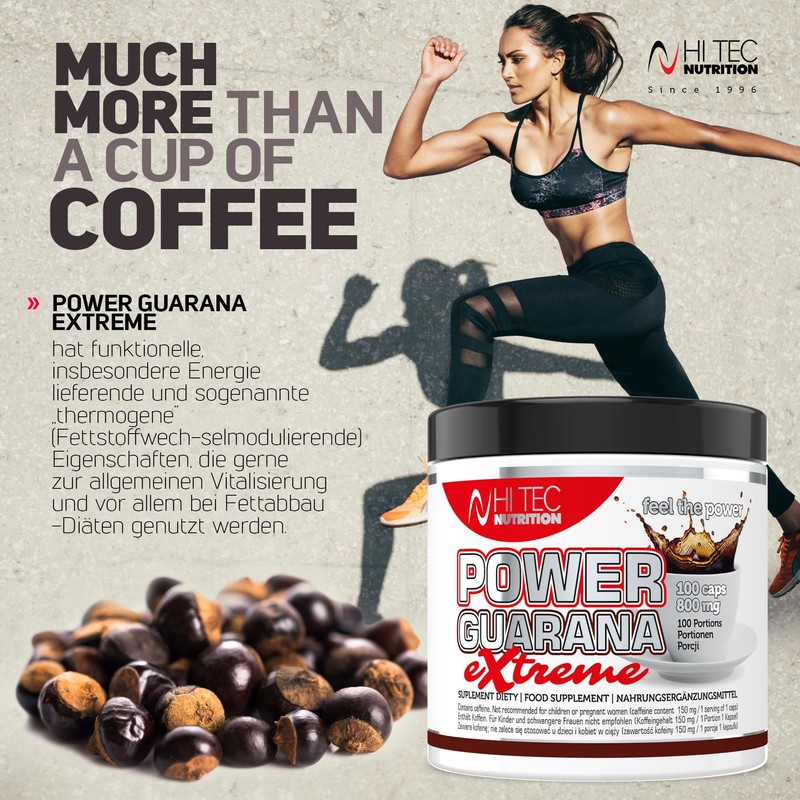 HI-TEC Power Guarana Extreme 100 Capsules