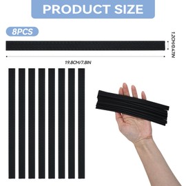 YENOVO 8 Pcs Luggage Wheel Covers, Silicone Noise Reduction and Shock Absorption Suitcase Wheel Protectors Fit for Spinner Luggage and Office Chair Casters, Durable Adhesive, Cuttable Design