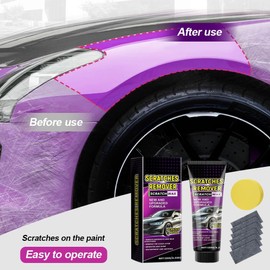 Nano Sparkle Cloth Car Scratch Remover,Scratch Remover for Vehicles,Nanosparkle Cloth for Car Scratches,Car Scratch Repair Paste Polishing Wax,2025 Best Deep Scratch Remover for Cars Kit (4 Set)