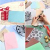 12 Pieces Embossing Folders,Plastic Embossing Folders Template DIY Craft Paper
