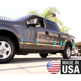 Tyger Auto Made in USA! Compatible with 2015-2018 Ford F150 Crew Cab 5.5' Bed Below Body Line 1.5'' Wide 12PC Generic Body Side Molding Trim