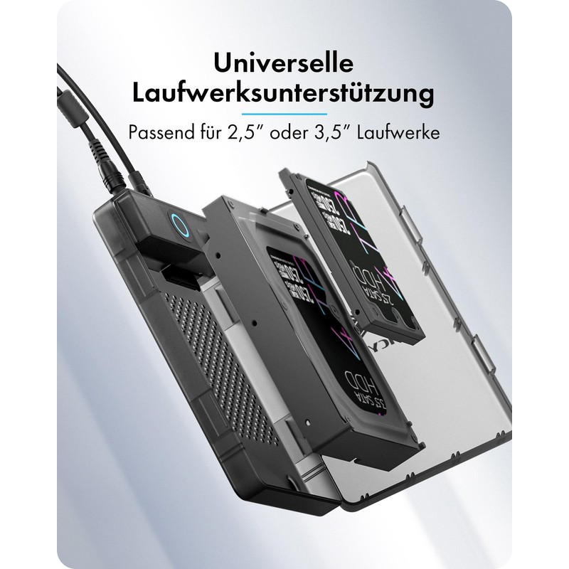 ICY Box Spade Base 388 (2.5/3.5 SATA SSD/HDD Enclosure), USB