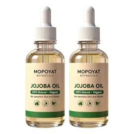 2pcs Aceite De Jojoba Puro Prensado En Frío Con Gotero 50 Ml Neutra