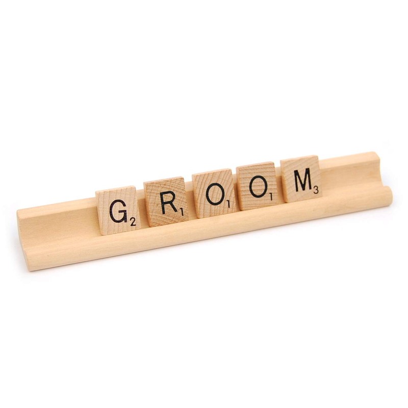WedDecor 36cm Wooden Rack Letter Tile Stand Holder Replacement Piece