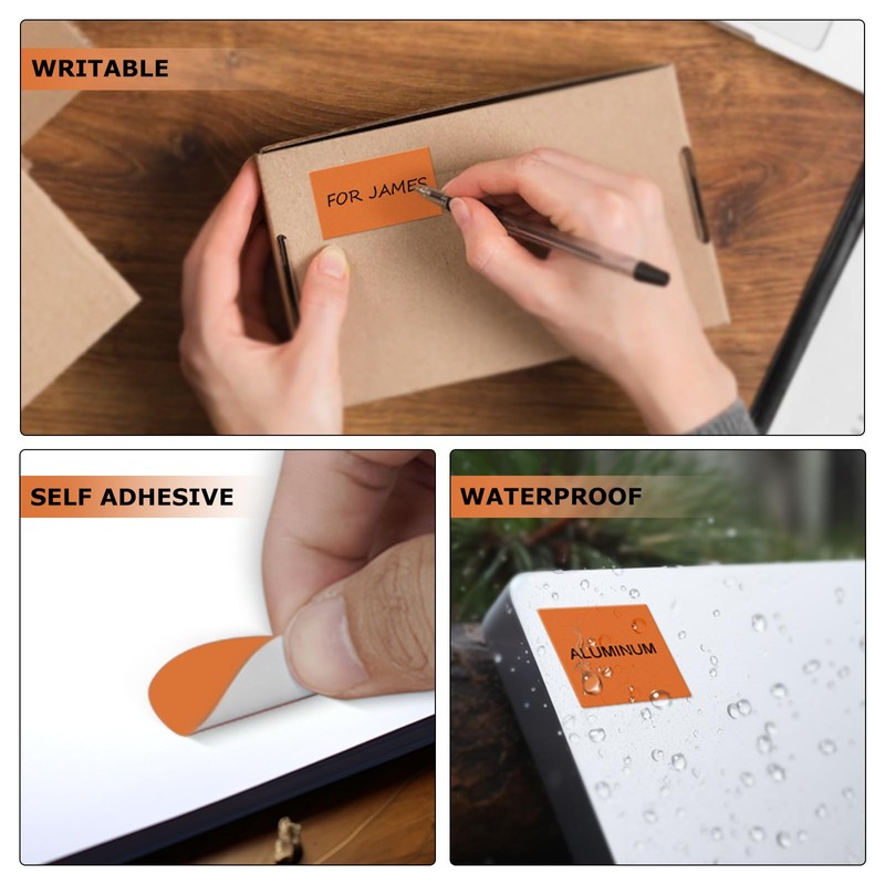 YIKIADA Orange Multi-Shaped Labels Color Coding Stickers Shape Stickers Triangles