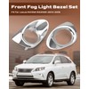 Xumdovipu Front Left and Right Fog Light Bezel Set Fit