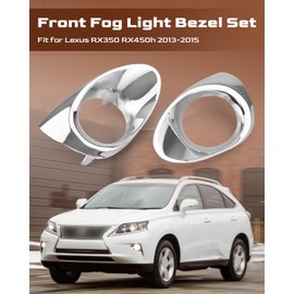 Xumdovipu Front Left and Right Fog Light Bezel Set Fit for Lexus RX350 RX450h 2013-2015, Replacement LX1038105 LX1039105