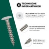 Twistec Facade Fixing Screws Stainless Steel A2, 4.8 x 32