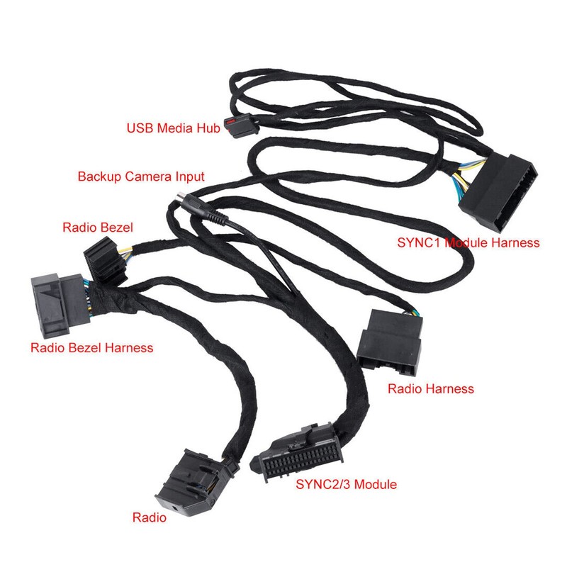 aqxreight Conversion Power Harness,Car 4in to 8in PNP Conversion Harness