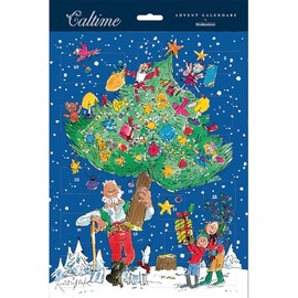Traditional Advent Calendar Quentin Blake Bespoke - 325mm x 245mm - 24 Doors