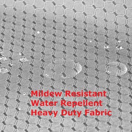 Tektrum Heavy Duty 72 by 72-inch Waffle Weave Jacquard Shower Curtain with Hooks for Hotel Home, Water Repellent Bathroom Curtains, Rust Proof Metal Grommets (Grey)